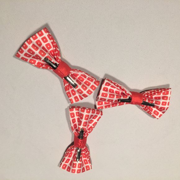 YouTube RARE CUSTOM MADE VIDCON Clip On Bow Tie - Picture 6 of 7